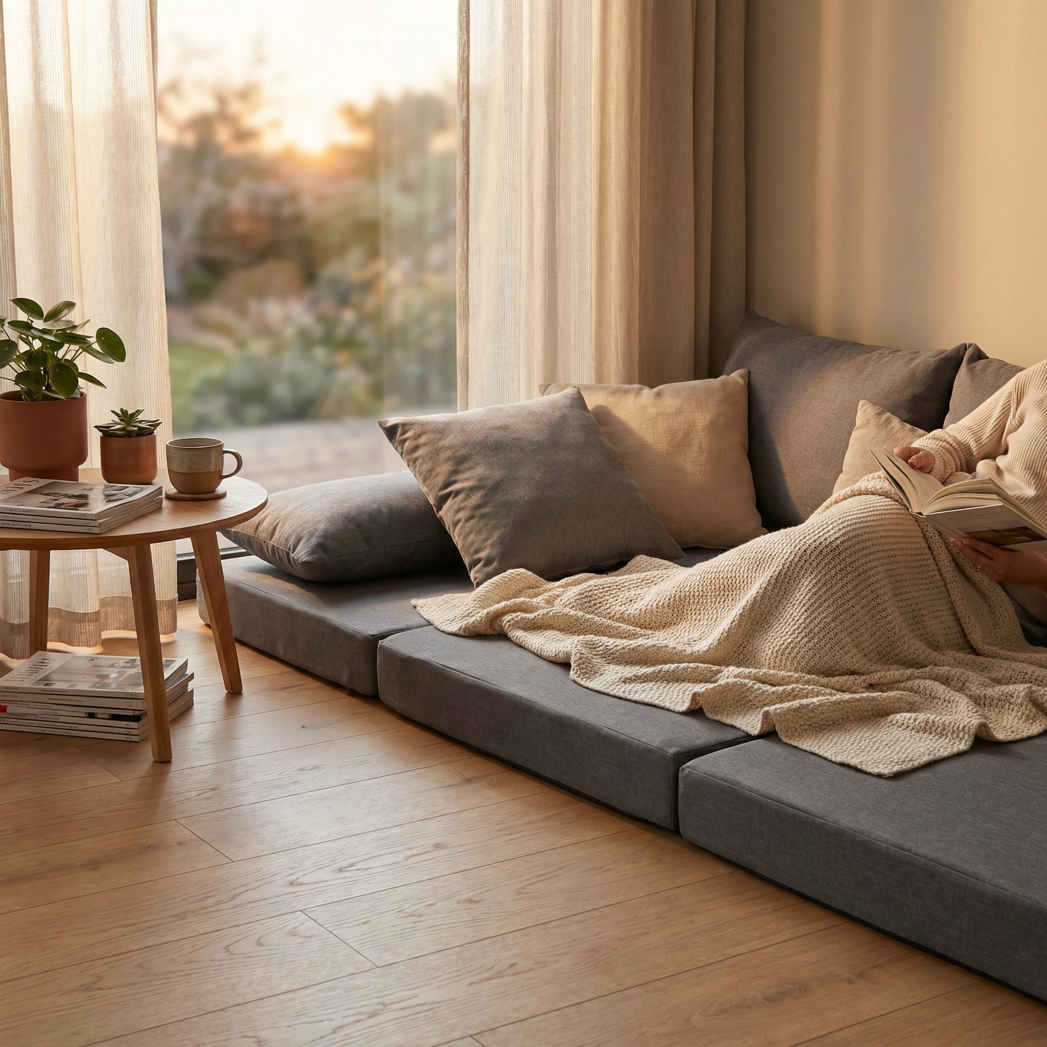 Opvouwbaar matras - logeermatras - 195x60x8 cm - grijs