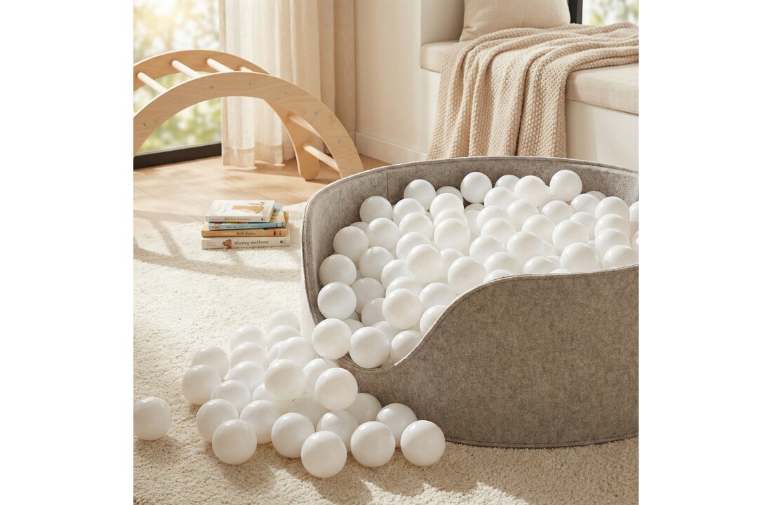 Ballenbak ballen wit (70mm) 300 stuks