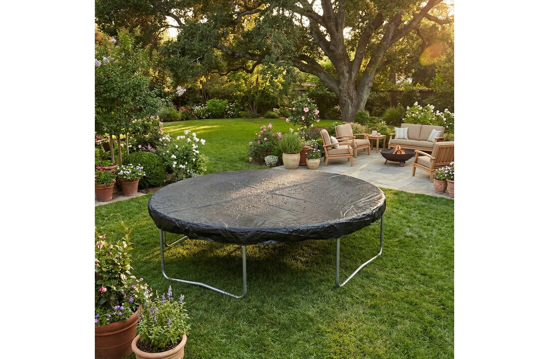 Afdekhoes trampoline - regenhoes - zwart - Ø 244 cm