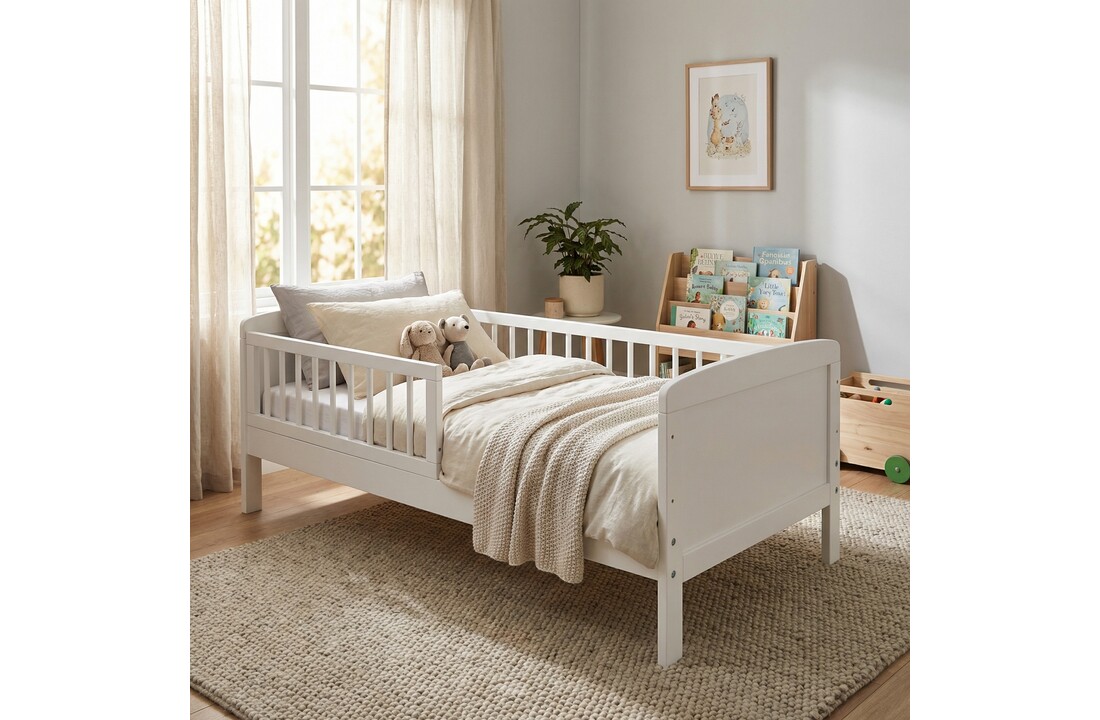 Kleuterbed - wit - 200x90cm - incl lattenbodem kinderbed