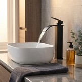 Wastafel badkamer kraan - zwart