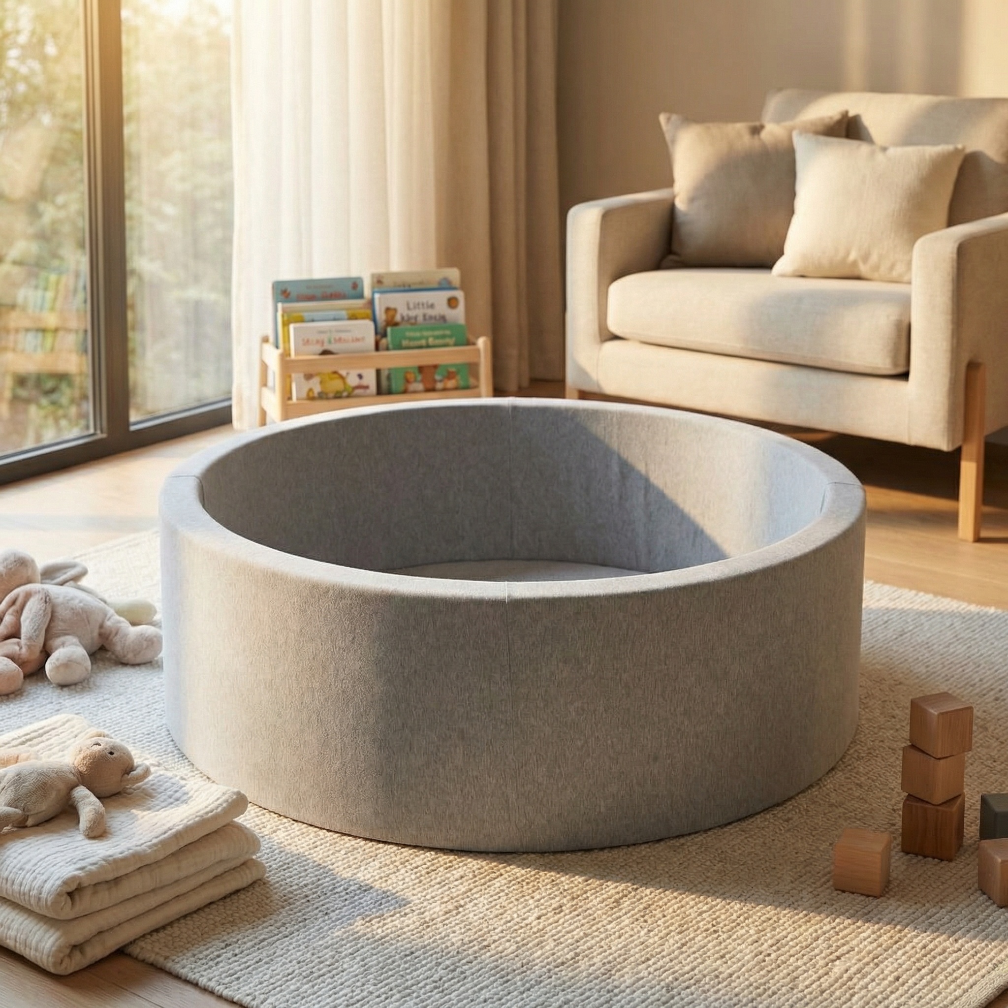 Ballenbak - stevige ballenbad - 90 cm - Leeg - Zonder ballen - Lege ballenbad