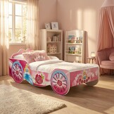 Prinsessen kinderbed koets – roze – 140x70 cm