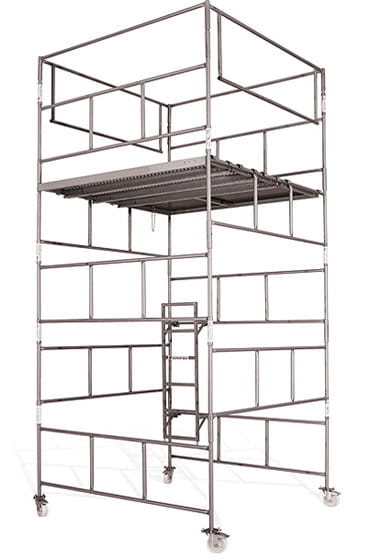 Warschau steiger - set 28 frames - werkhoogte 11,80 m - staal