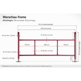 Warschau steiger - set 24 frames - werkhoogte 10,40 m - staal
