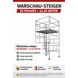 Warschau steiger - set 26 frames - werkhoogte 11,10 m - staal