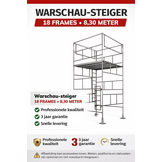 Warschau steiger - set 18 frames - werkhoogte 8,30 m - staal