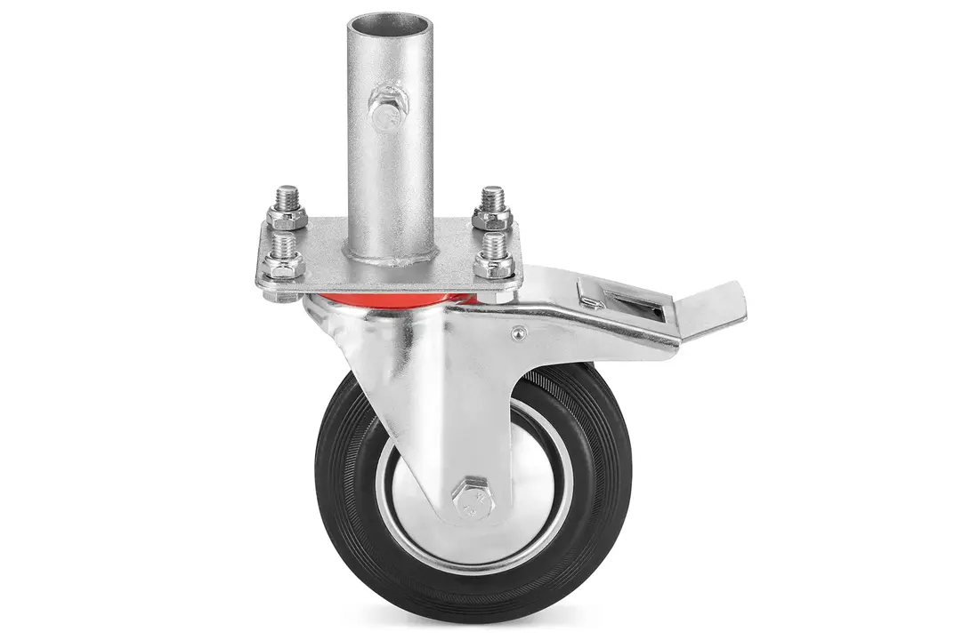 Zwenkwiel - Steigerwiel - met rem - Ø26 mm - voor Warschau