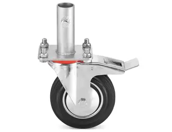 Zwenkwiel - Steigerwiel - met rem - Ø26 mm - voor Warschau