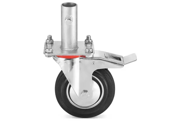 Zwenkwiel - Steigerwiel - met rem - Ø26 mm - voor Warschau