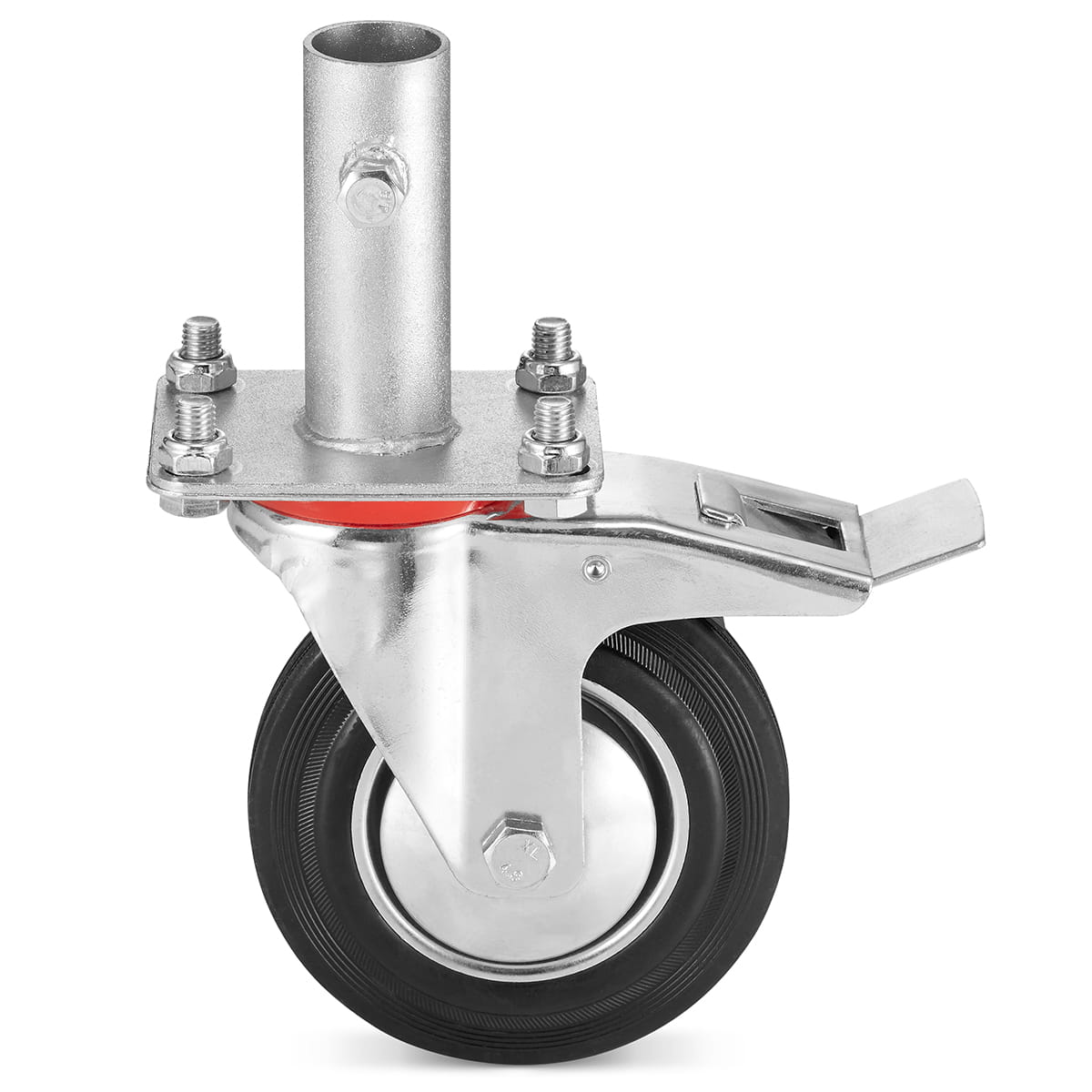 Zwenkwiel - Steigerwiel - met rem - Ø26 mm - voor Warschau