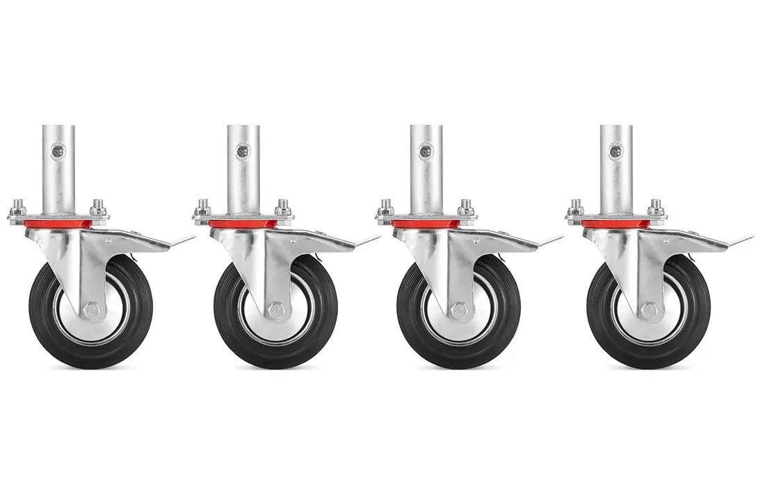 Zwenkwiel - Steigerwiel - met rem - Ø26 mm - voor Warschau
