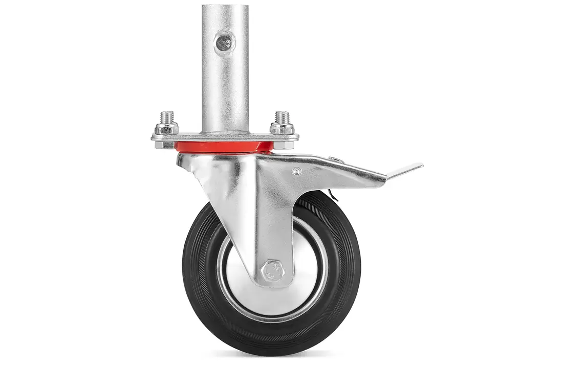 Zwenkwiel - Steigerwiel - met rem - Ø26 mm - voor Warschau