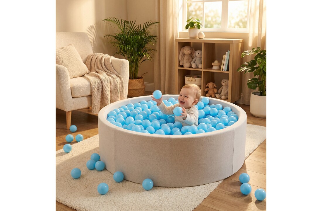 Ballenbak ballen baby blauw (70mm) 1000 stuks