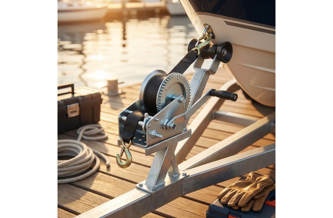 Professionele handlier zilver met singelband 1360 kg 8 meter