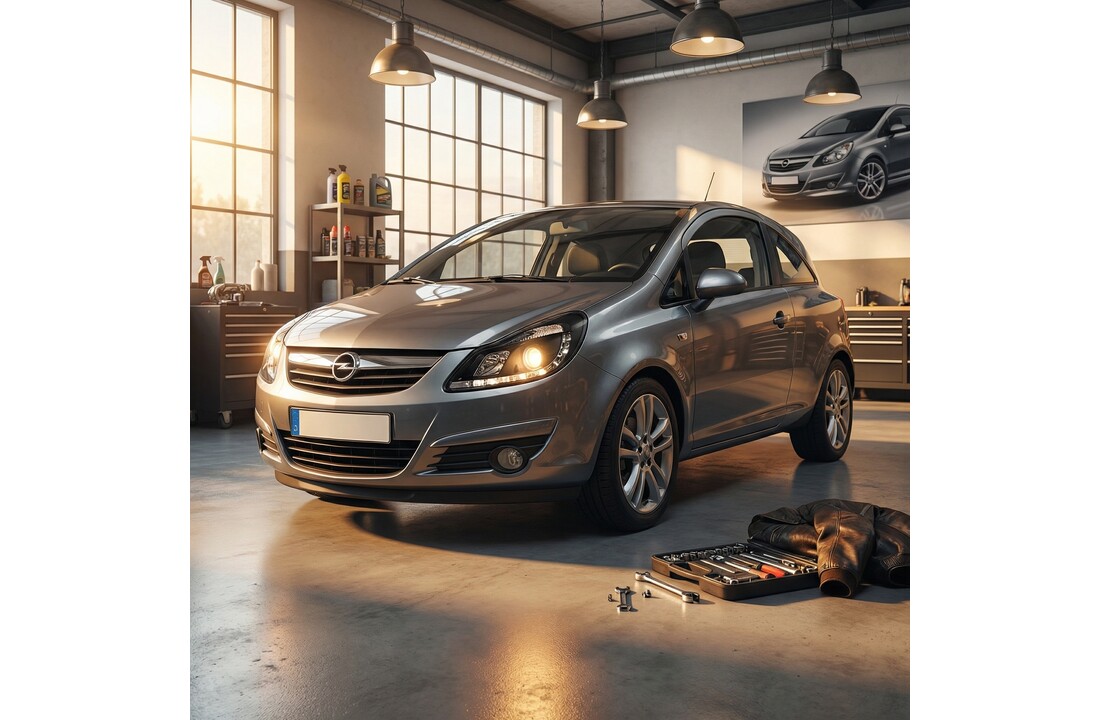 Koplampen met parkeerlicht geschikt voor Opel Corsa D 04 06-11 zwart