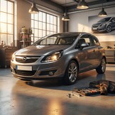 Koplampen met parkeerlicht geschikt voor Opel Corsa D 04 06-11 zwart