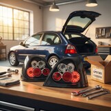 Achterlichten ROVER 200/25 11 95-05 ZWART