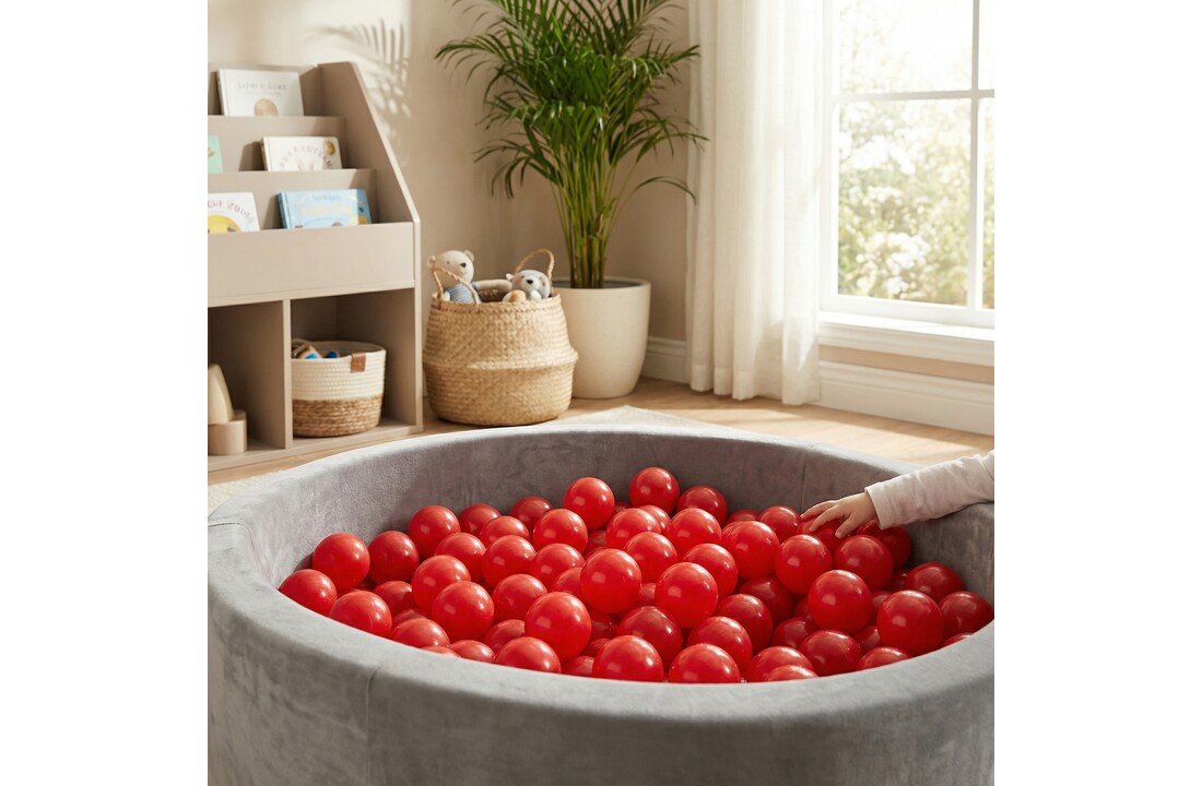 Ballenbak ballen rood (70mm) 100 stuks