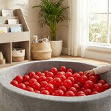 Ballenbak ballen rood (70mm) 100 stuks