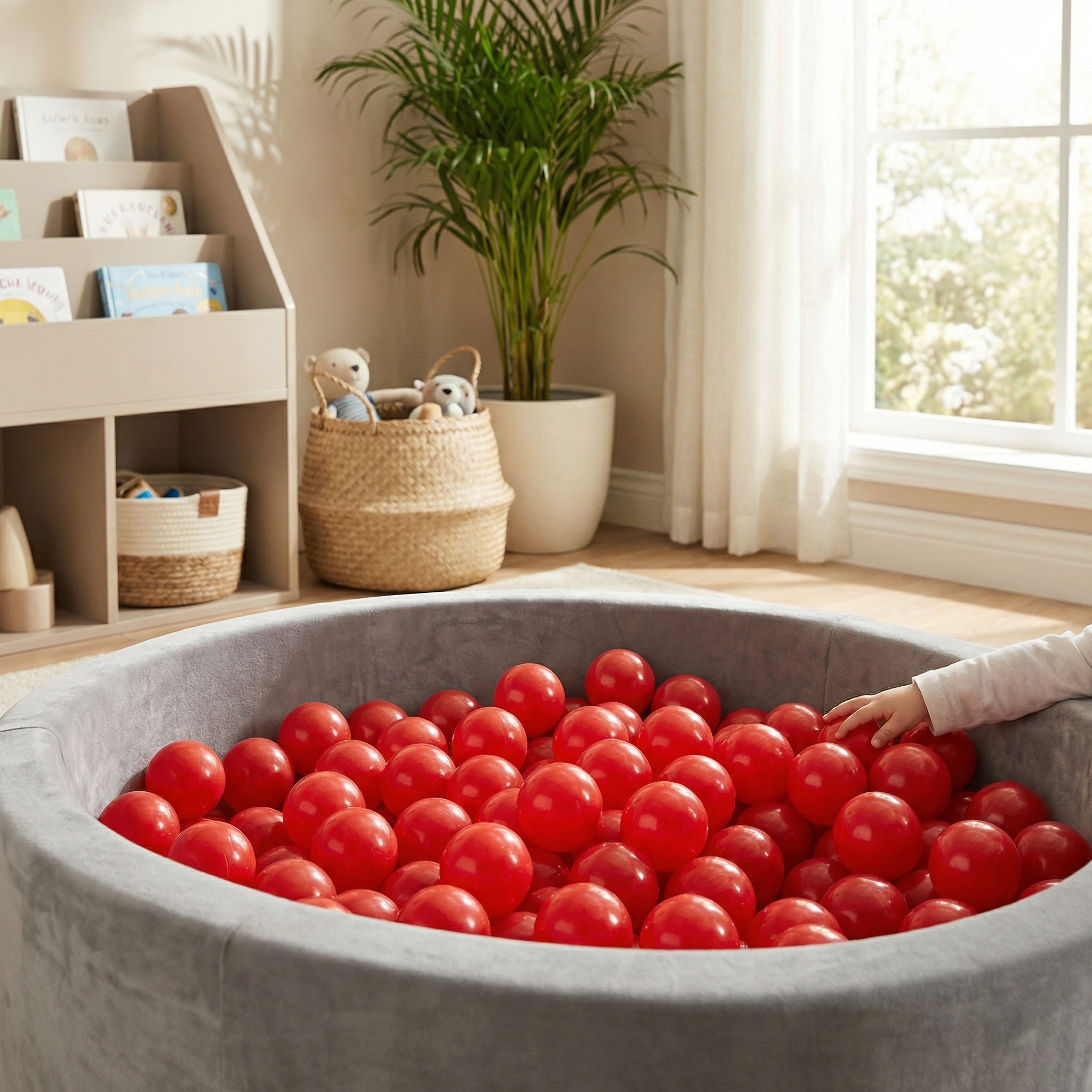 Ballenbak ballen rood (70mm) 100 stuks