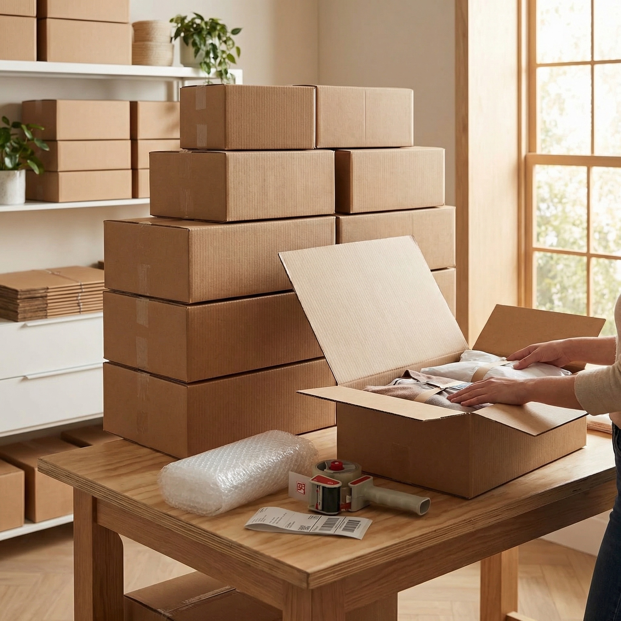 Verzenddozen - kartonnen dozen - 60x40x20cm - 5 laags 10 stuks