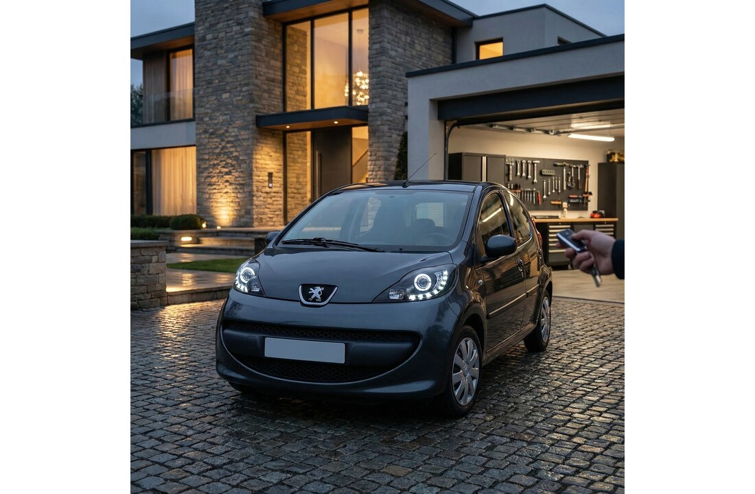 Koplampen met parkeerlicht geschikt voor Peugeot 107 05-11 zwart