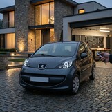 Koplampen met parkeerlicht geschikt voor Peugeot 107 05-11 zwart