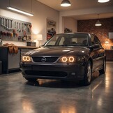 Koplampen geschikt voor Opel Vectra B 99-03 02 Angel Eyes zwart