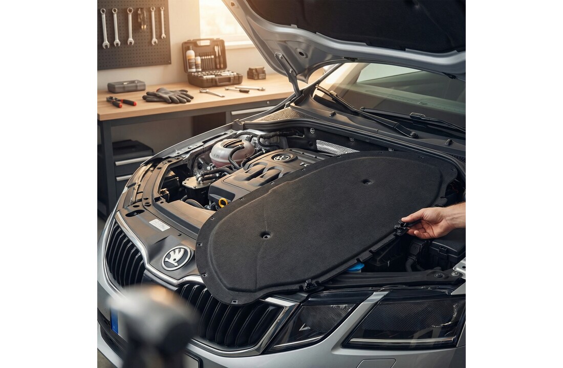 Motorkap isolatie - geschikt voor Skoda Octavia III 5E vanaf 2012 - met clips