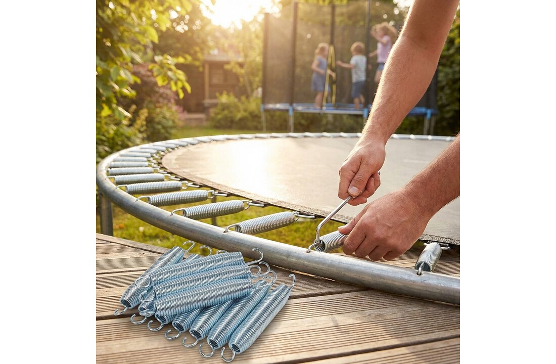 Trampoline veren set 48 stuks - 13,7 cm lang