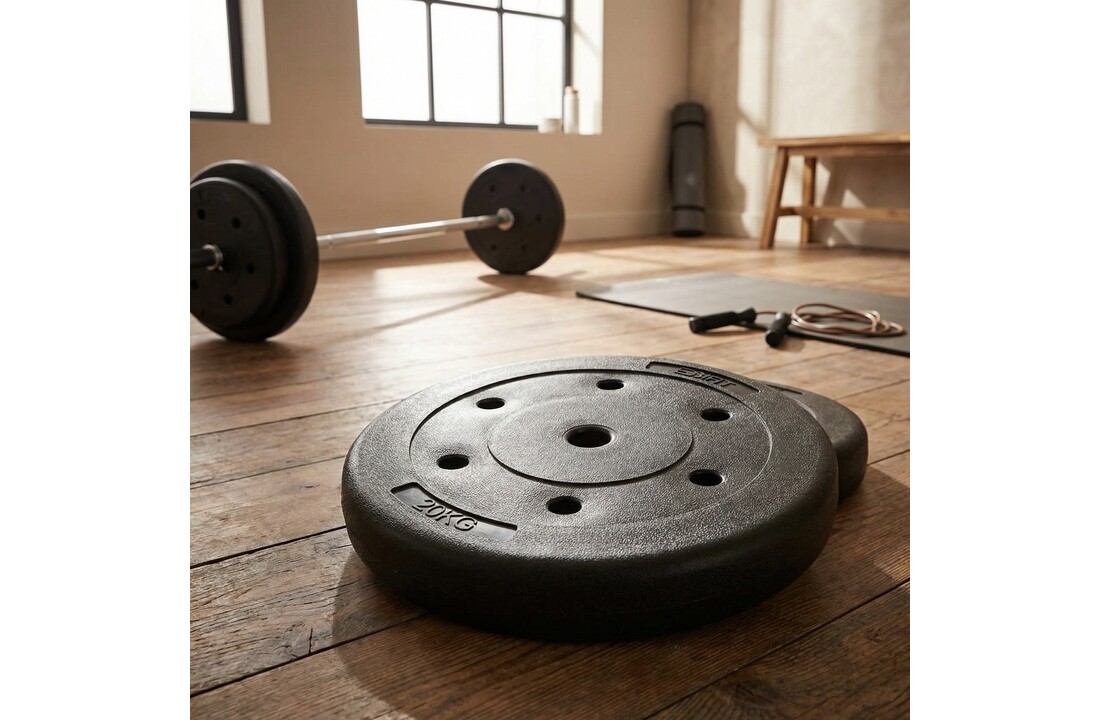 20 kg Halterschijf - vinyl & beton - voor 29,5 mm halterstang