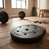 20 kg Halterschijf - vinyl & beton - voor 29,5 mm halterstang