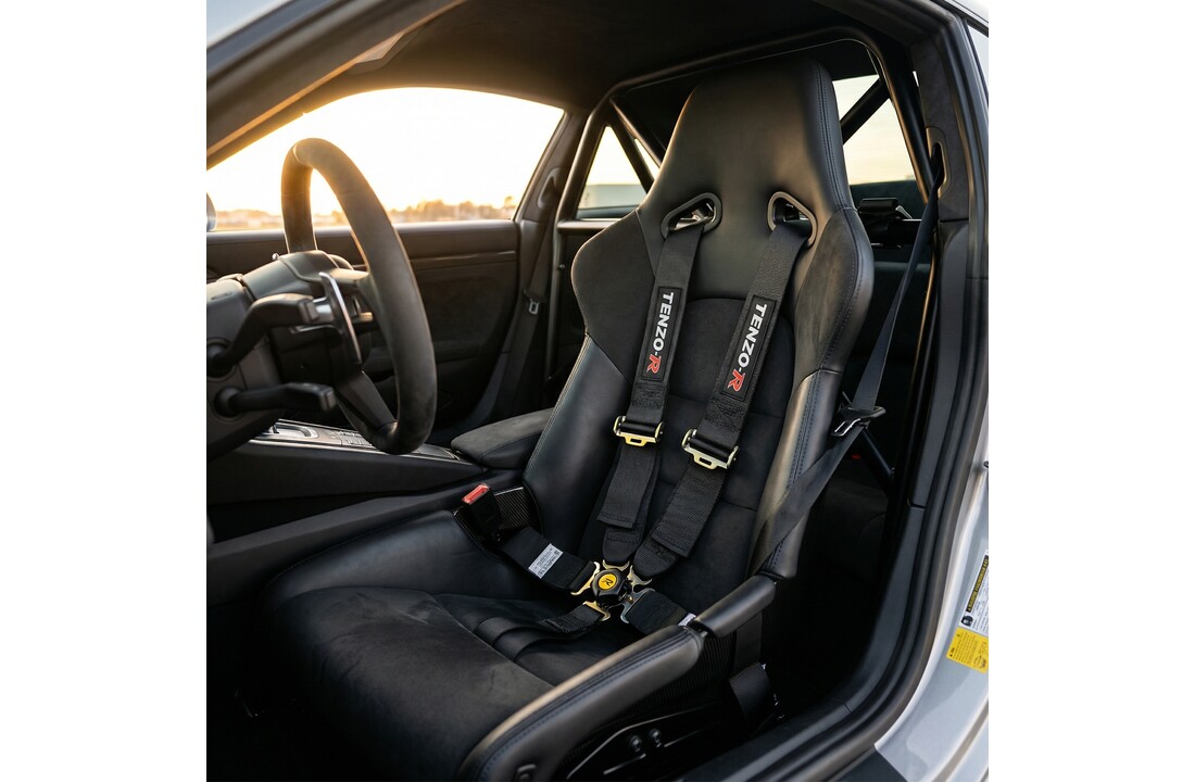 Sportgordel 4 punts zwart