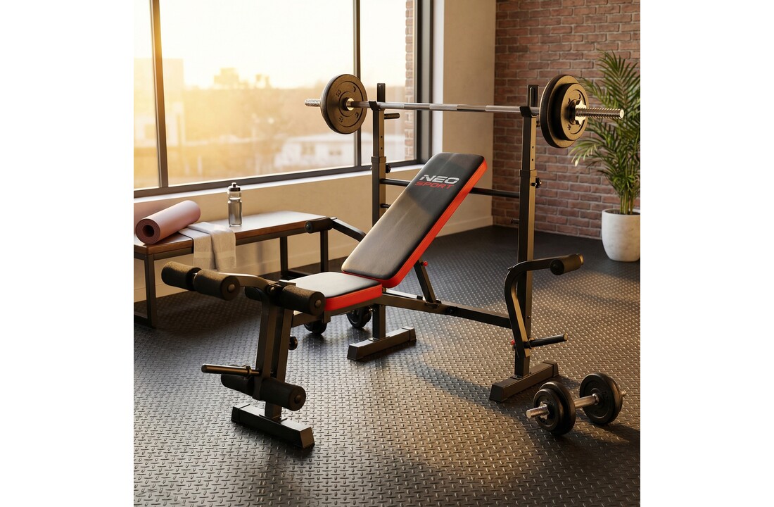 Sportbank - multifunctionele halterbank - volledig instelbaar