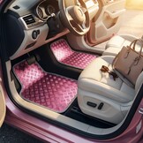 Vloermatten auto roze - Universeel - Automatten set