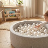 Ballenbak ballen parelmoer (70mm) 300 stuks