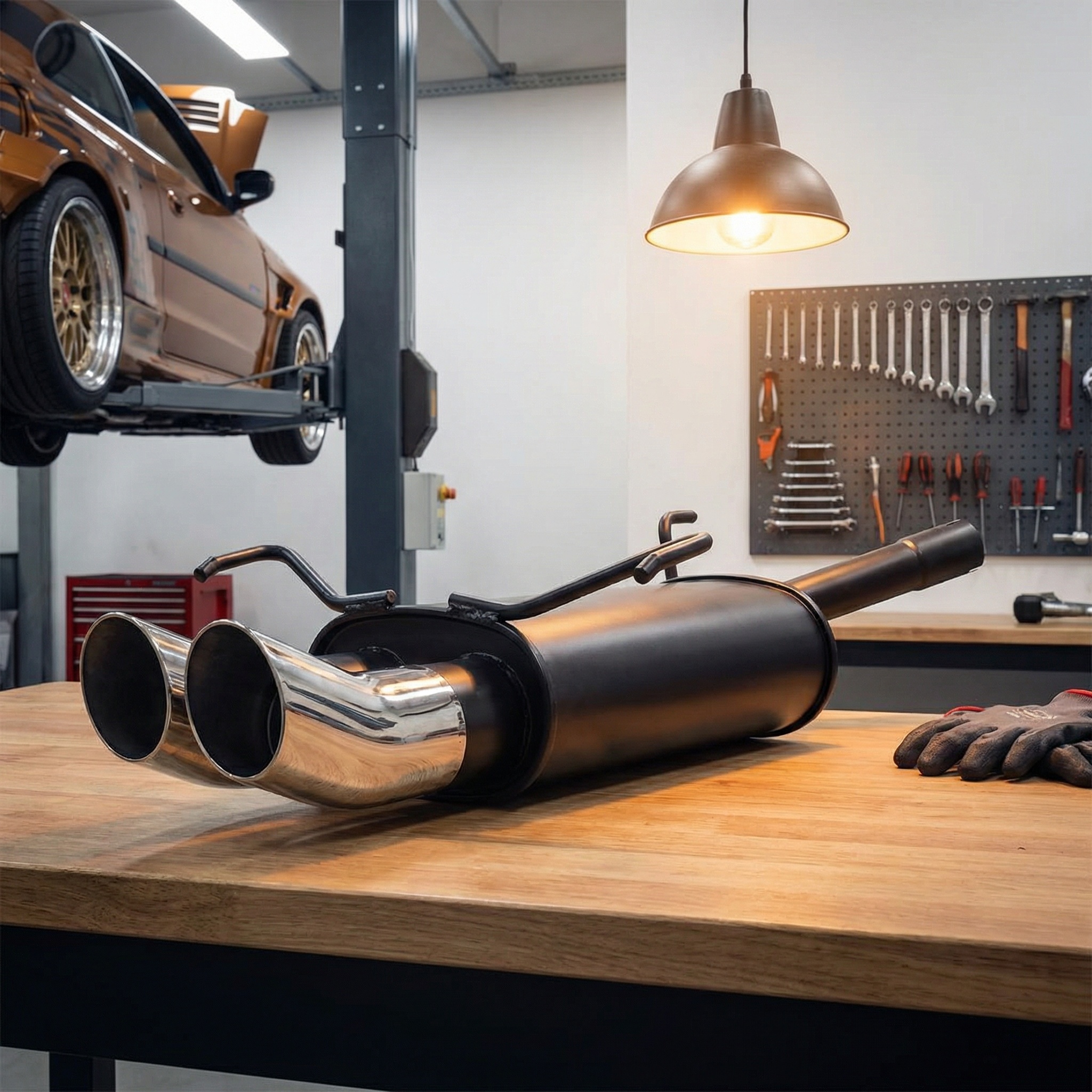 Uitlaat - Sport einddemper - Opel Corsa C