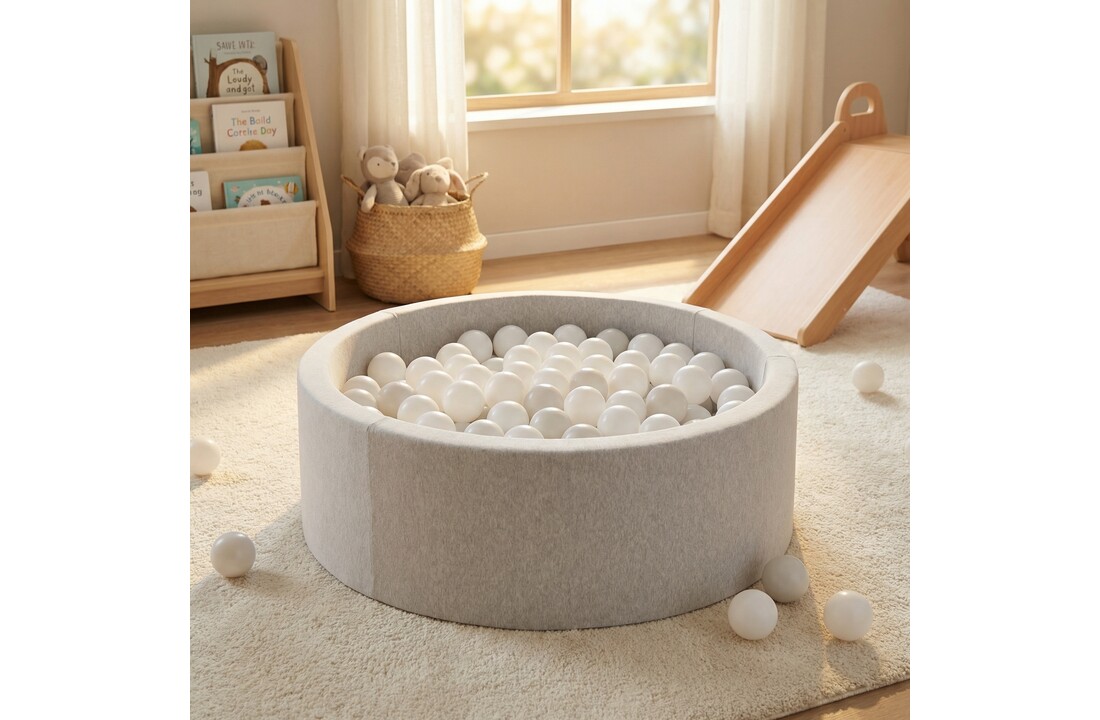 Ballenbak ballen wit (70mm) 100 stuks