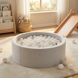 Ballenbak ballen wit (70mm) 100 stuks