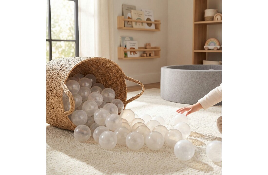 Ballenbak ballen transparant (70mm) 100 stuks