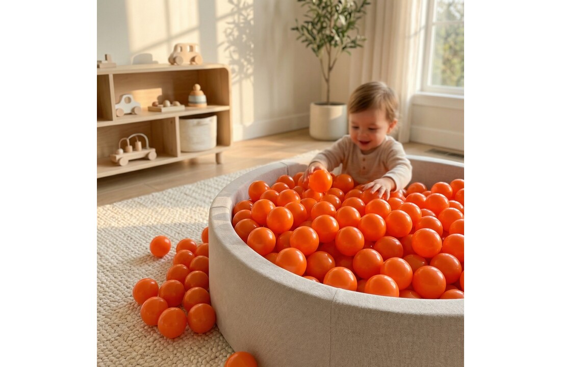 Ballenbak ballen oranje (70mm) 1000 stuks