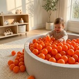 Ballenbak ballen oranje (70mm) 1000 stuks