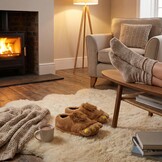 Pantoffels - Big Foot - maat 36–41 - one size - bruin