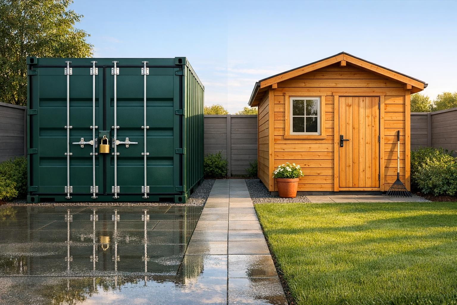 Container Opslag vs Tuinhuisje: Wat Past bij Jou?