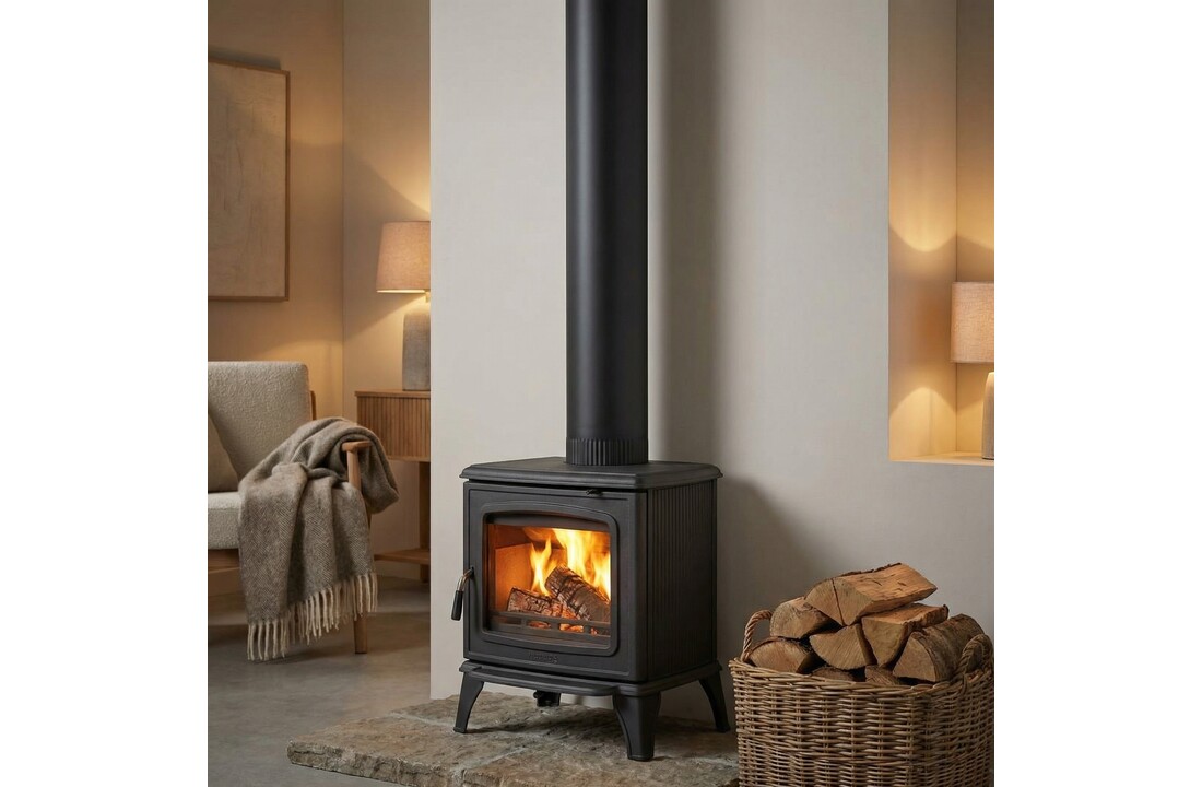 Kachelpijp - rookkanaal - 2mm staal - Ø 130 mm - 100 cm - zwart