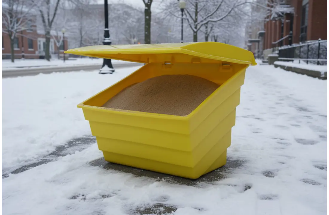 Zoutbak - 90 liter - 120 kg - zout- en zandcontainer