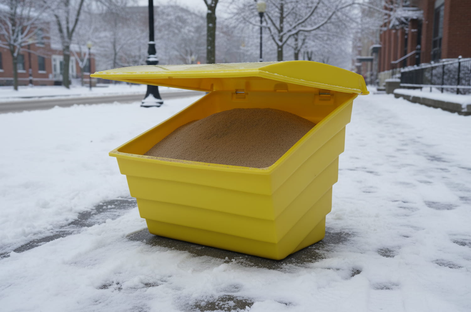 Zoutbak - 90 liter - 120 kg - zand- en zoutcontainer