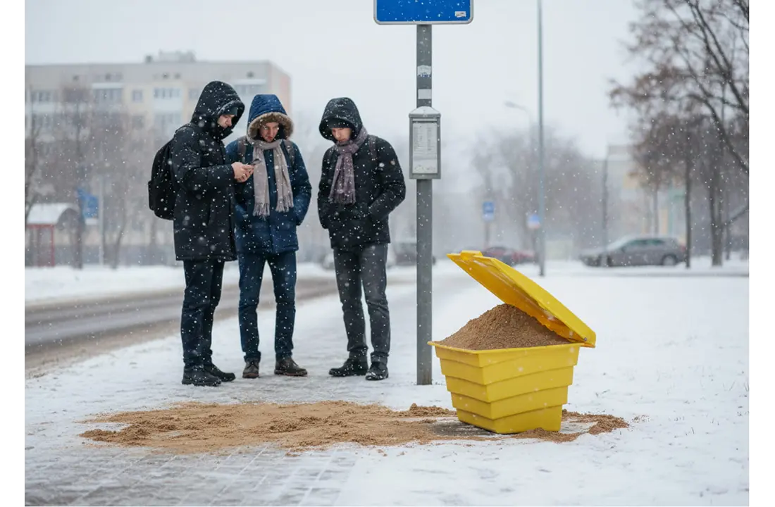 Zoutbak - 90 liter - 120 kg - zout- en zandcontainer
