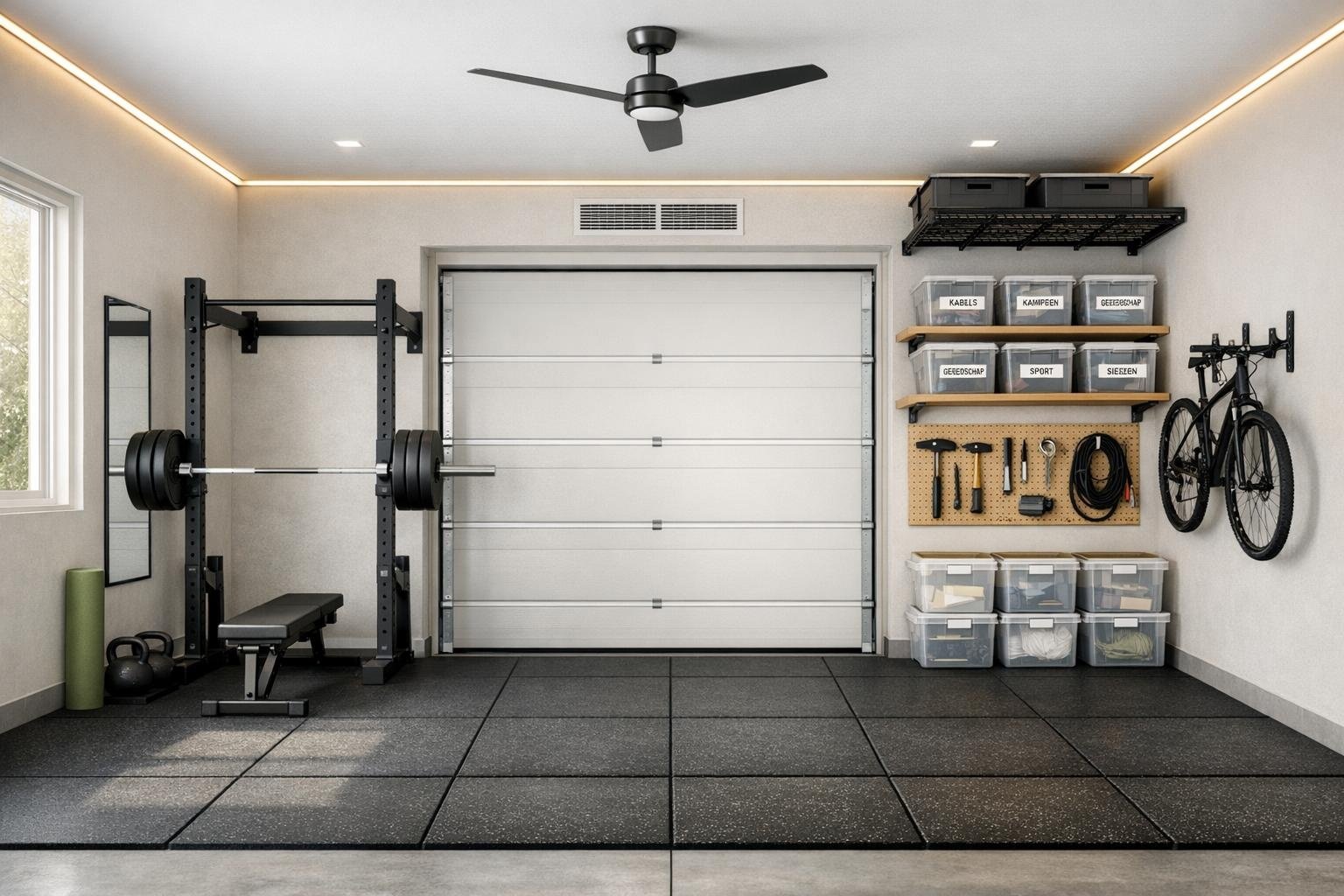 Hoe Maak Je Een Garage Gym En Opslagruimte